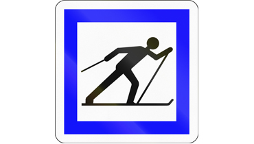 Panneau ski de fond