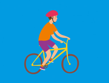 Enfant faisant du vélo
