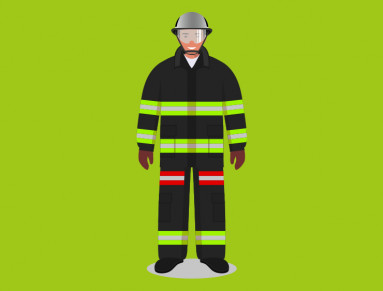 Le pompier brave les incendies
