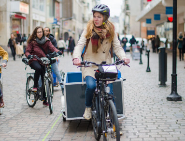 Un vélo pour récupérer les déchets.