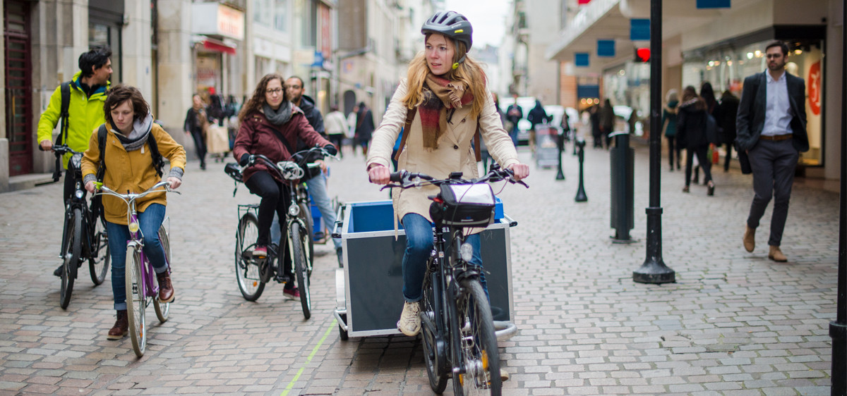 Un vélo pour récupérer les déchets.
