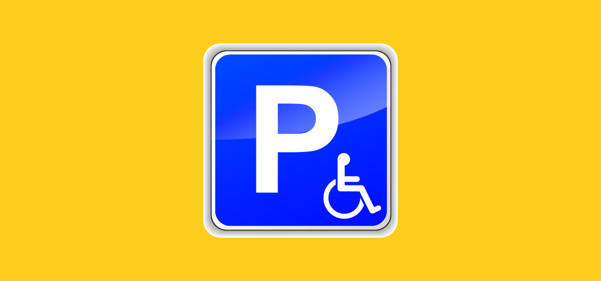 Place de stationnement handicapé