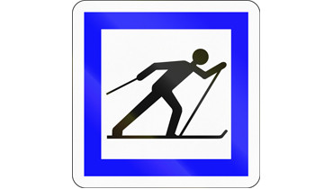 Panneau ski de fond 1